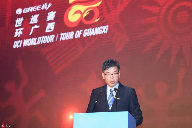 图：中国自行车运动协会秘书长王建国