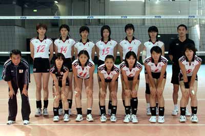 图文-2002年世界女排锦标赛昔日魔女:日本队
