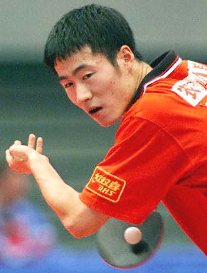 在5月1日进行的第46届世乒赛混双第三轮比赛中,来自中国香港的组合