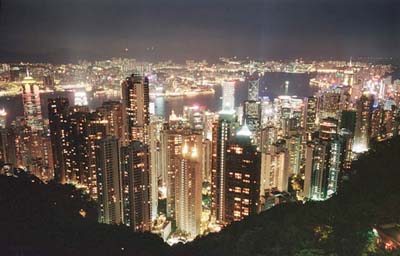 图文-东方之珠美丽夜景 香港申办亚运进入冲刺阶段