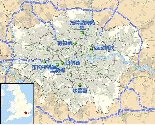 英超地理格局：伦敦坐拥7强 东北独苗行程远 (http://www.wu321.cn/) xinw 第3张