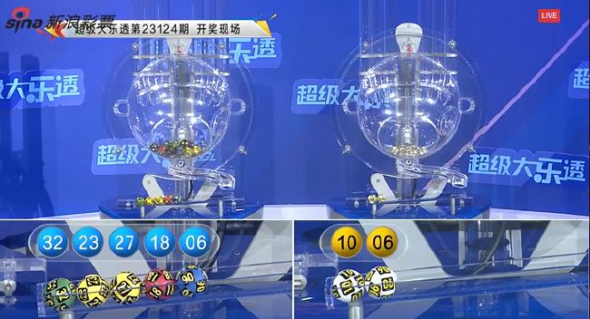 大乐透头奖开2注1000万落2地 奖池余额8.91亿