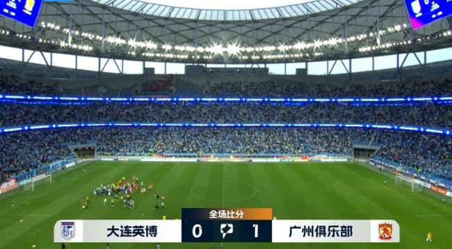 中甲-十人大连英博0-1广州队 遭遇赛季首败