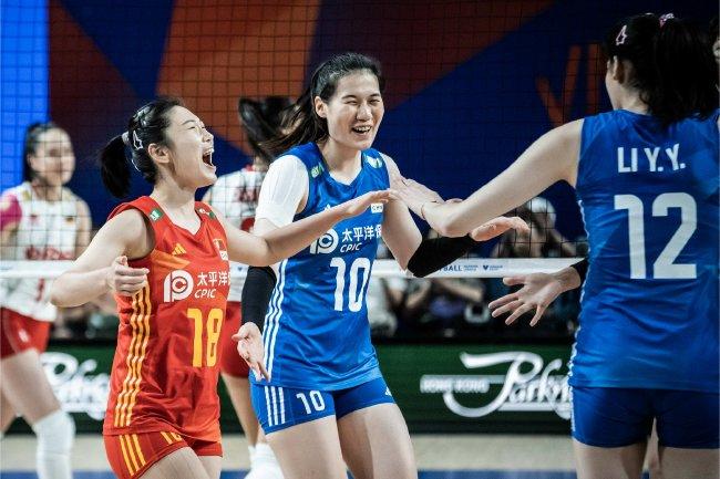 女排世联赛中国3-1挫保加利亚夺6连胜 李盈莹18分
