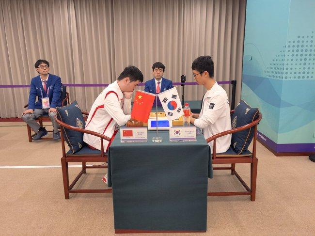 亚运男团决赛韩国夺金 团体赛中国韩国各获一金