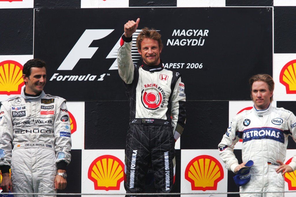 2006年匈牙利大奖赛，简森·巴顿赢得了F1生涯的首场胜利