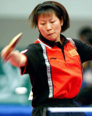 乒乓球锦标赛女团半决赛中,中国3